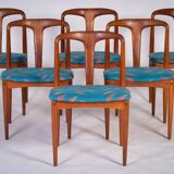 Juliane chairs by Johannes Andersen for Uldum Furniture, Denmark, 1960s, Set of 6