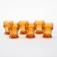 Set of six glasses, Italian design, 1970s, made in Italy