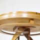 Solid wood side table Design Cherry wood DNA Helix Unique piece, 1980s