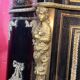Low Boulle marquetry buffet, curved support furniture, Napoléon III period.