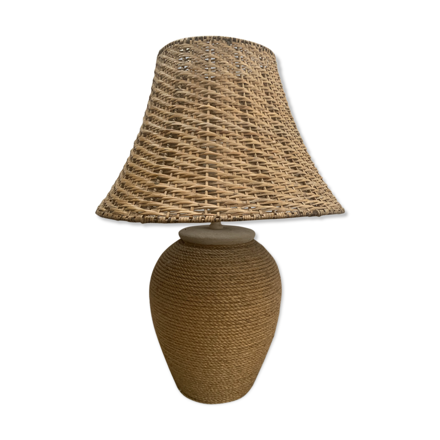 Lamp rope and rattan