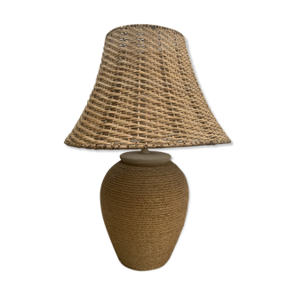 Lamp rope and rattan