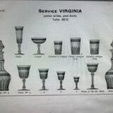 Saint Louis Virginia ewer chiseled 8670 unstamped
