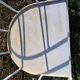 suite de 4 fauteuils de jardin en metal