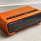 Réveil radio orange space age gold star rk-306