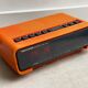 Orange space age gold star rk-306 alarm radio clock
