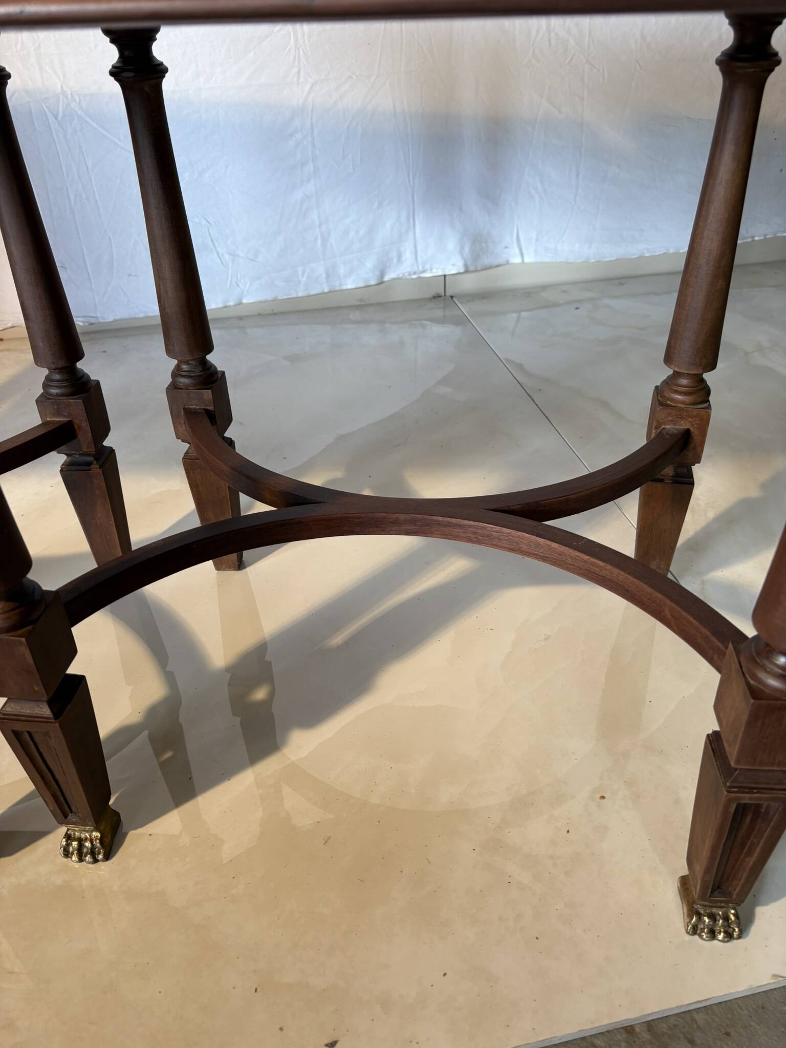 Pair of Louis XVI style bedside tables – gilt bronze details