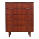 Commode en teck, design danois, années 1970, fabrication : Danemark