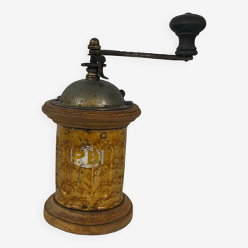 Old Japy cylindrical coffee grinder early 20th century