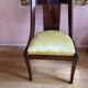 6 mahogany gondola chairs.