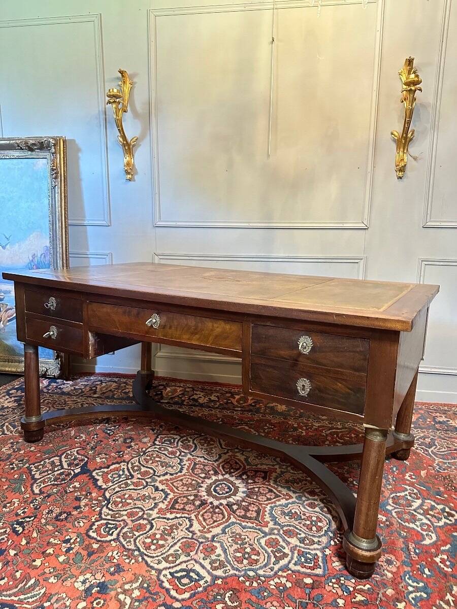 Empire Style Mahogany Desk. 19th century.