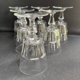 6 Baccarat Missouri red wine glasses - 20th century