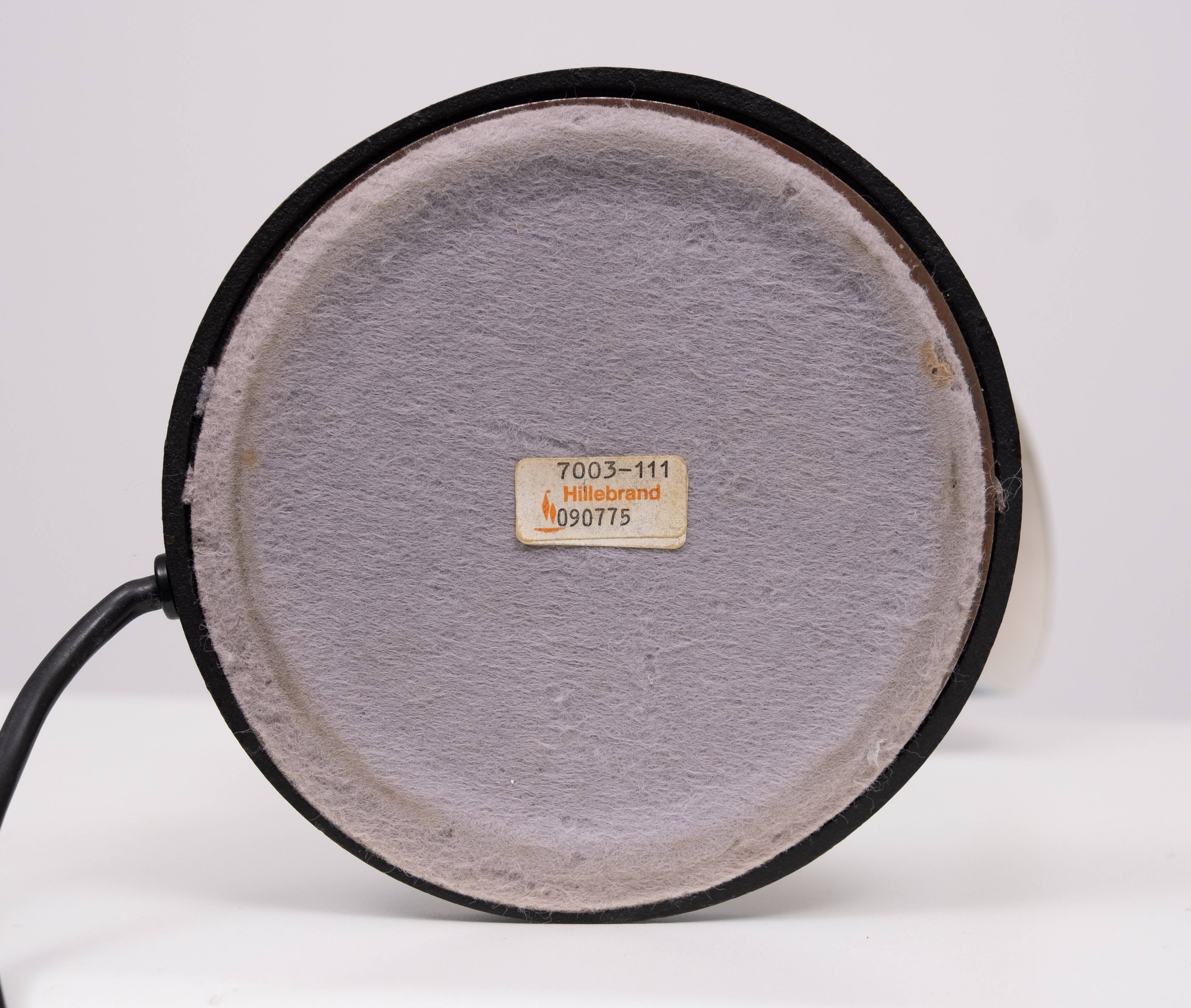 Egon hillebrand chrome goose neck table lamp 1970s