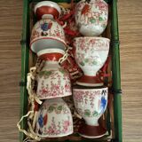 Set of 6 Vintage Japanese Egg Cups
