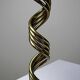 Twisted brass candlestick "Barley Twist" Mid-Century modern, 1950-1970