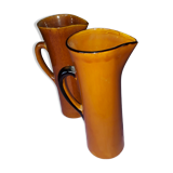 2 Vallauris pitchers signed Claude Paci