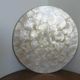 Set of 5 under-plates in mother-of-pearl and brass 70s