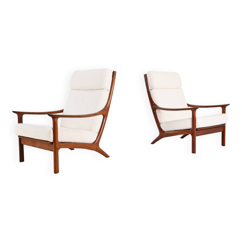 Edvard Valentinsen, Paire De Fauteuils Pour Fraska, Danemark, C.1960 ...