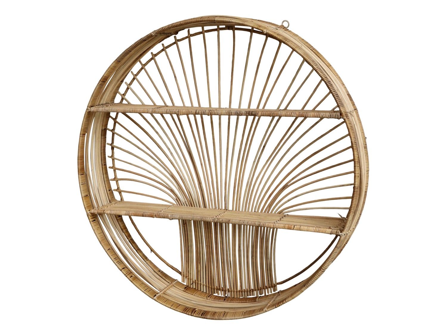 Etagère ronde osier