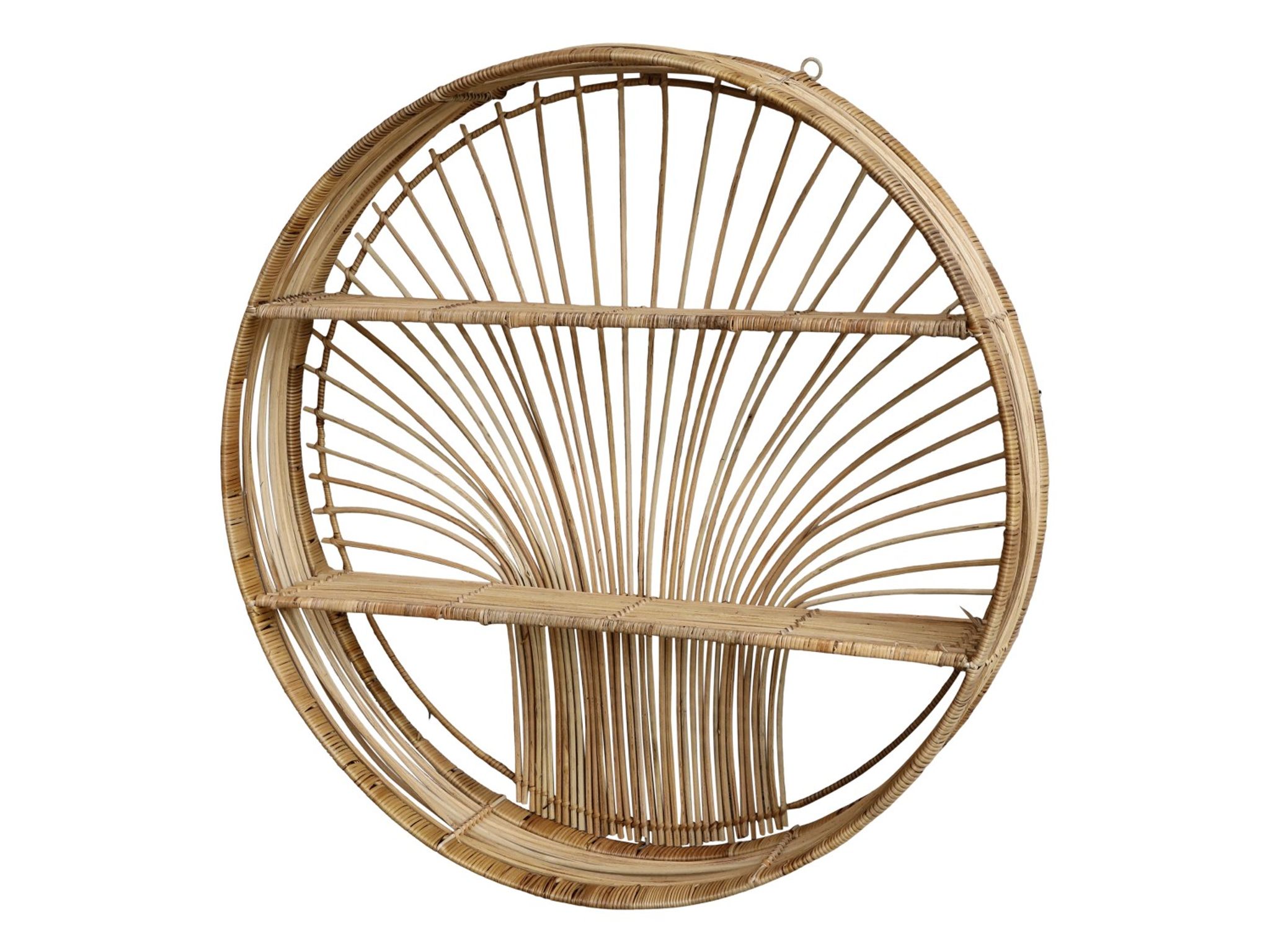 Etagère ronde osier