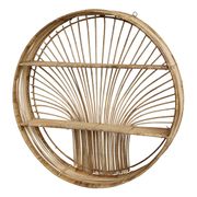 Etagère ronde osier