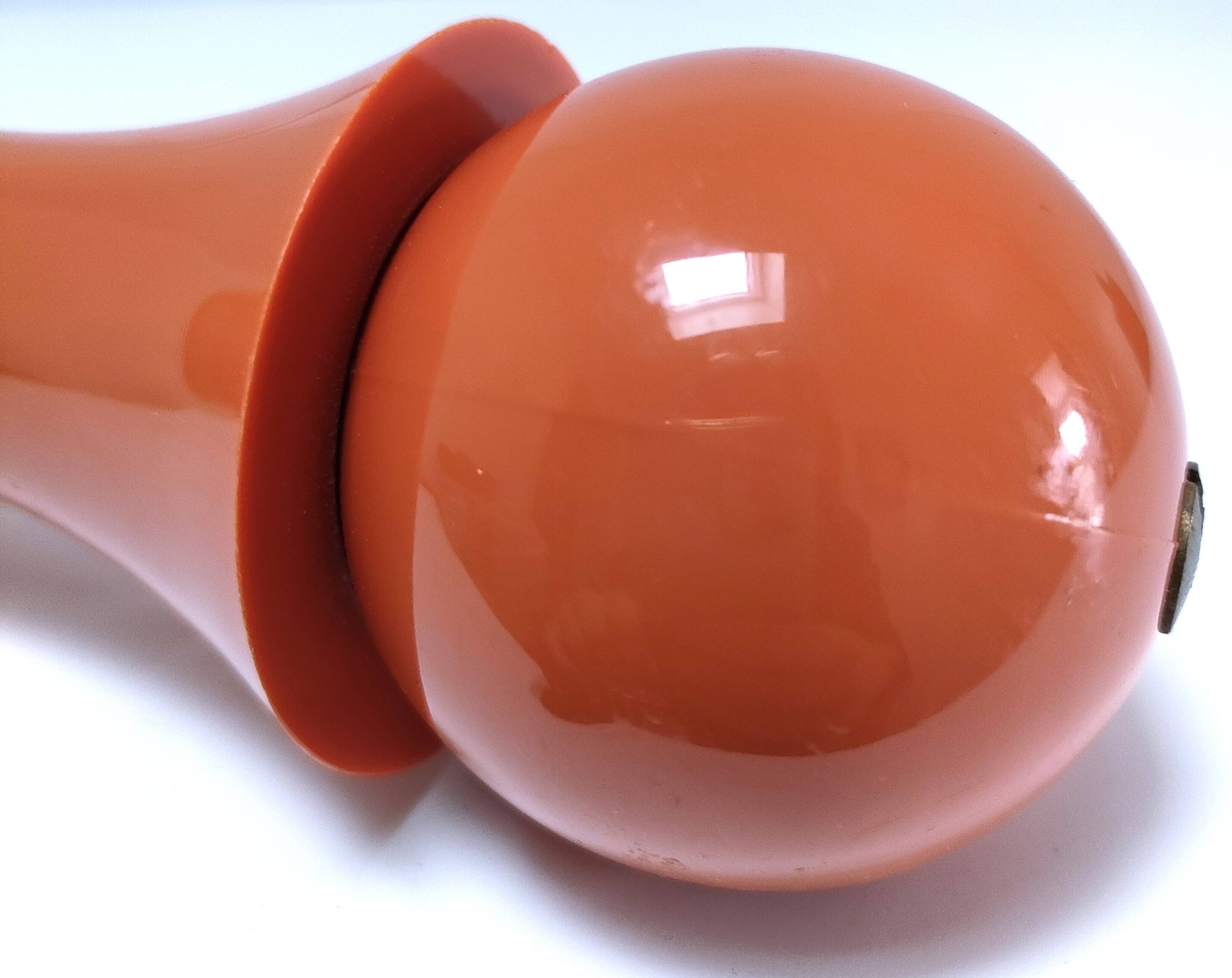 Luigi Massoni pepper mill for Guzzini orange