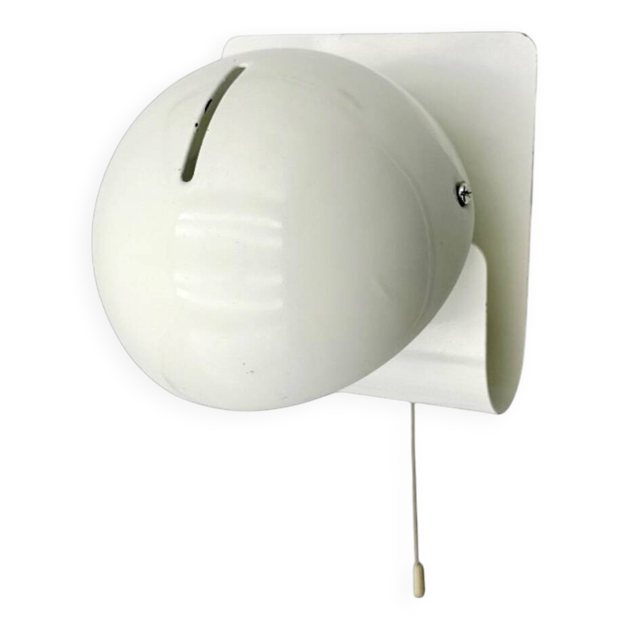 Applique iGuzzini 'Bugia' en blanc, rare design Giuseppe Cormio 1975