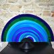 Magnificent table lamp / luminous sculpture in Italian art glass.