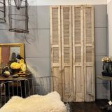 Old folding shutters with louvers