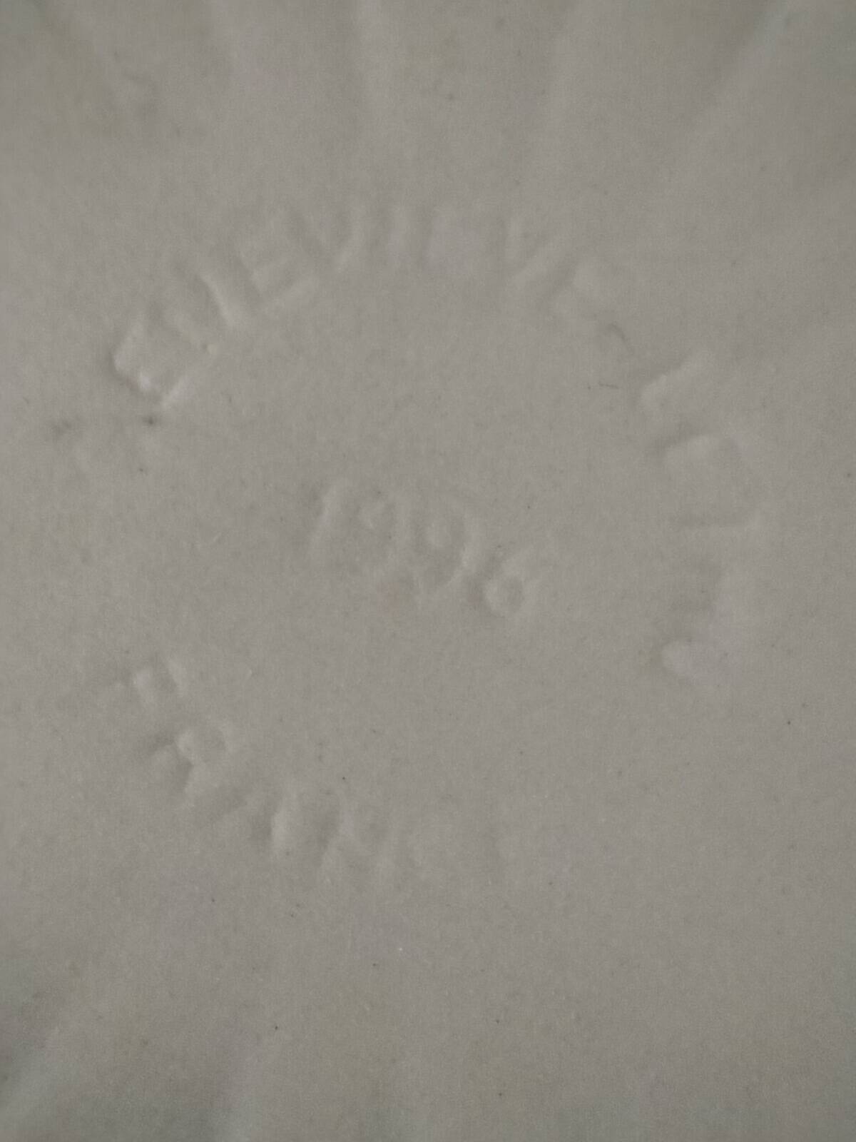 Small white porcelain terrine Geneviève Lethu – graphic relief