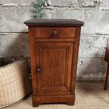 Vintage solid wood bedside table