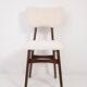 Mid-century modern chair in light cream boucle, 1960s
