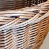 Vintage wicker oval basket