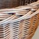 Vintage wicker oval basket