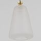 Brass Crown Pendant Light in Gio Ponti Style, Mid-Century, Italy, 1950s