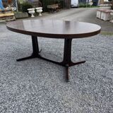 Extensible Baumann table in oak from the 1960s.