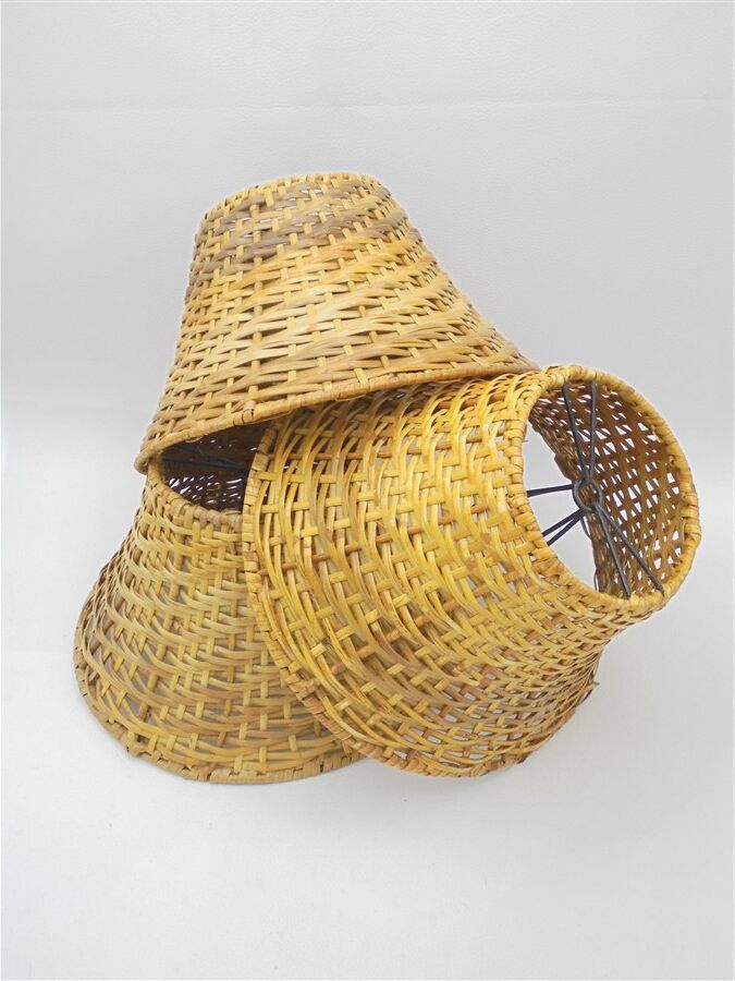 Rattan lampshade
