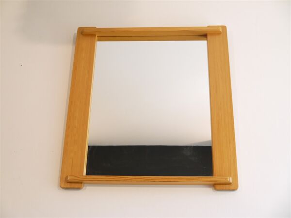 Miroir scandinave en pin 1970