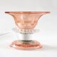 Lampe verreries roses art déco