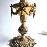 Belgian bronze lamp in Neoclassical style (circa 1910 - 1920)