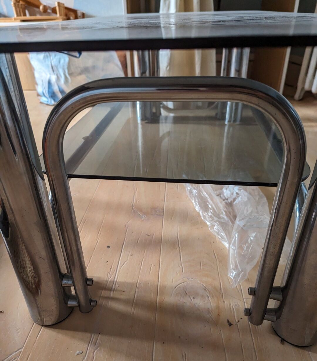 Table en verre