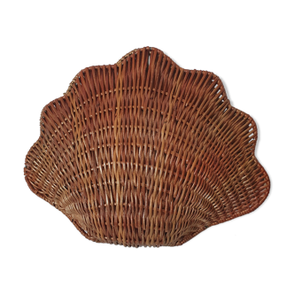 Boîte coquillage osier