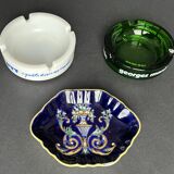 Set of three ashtrays