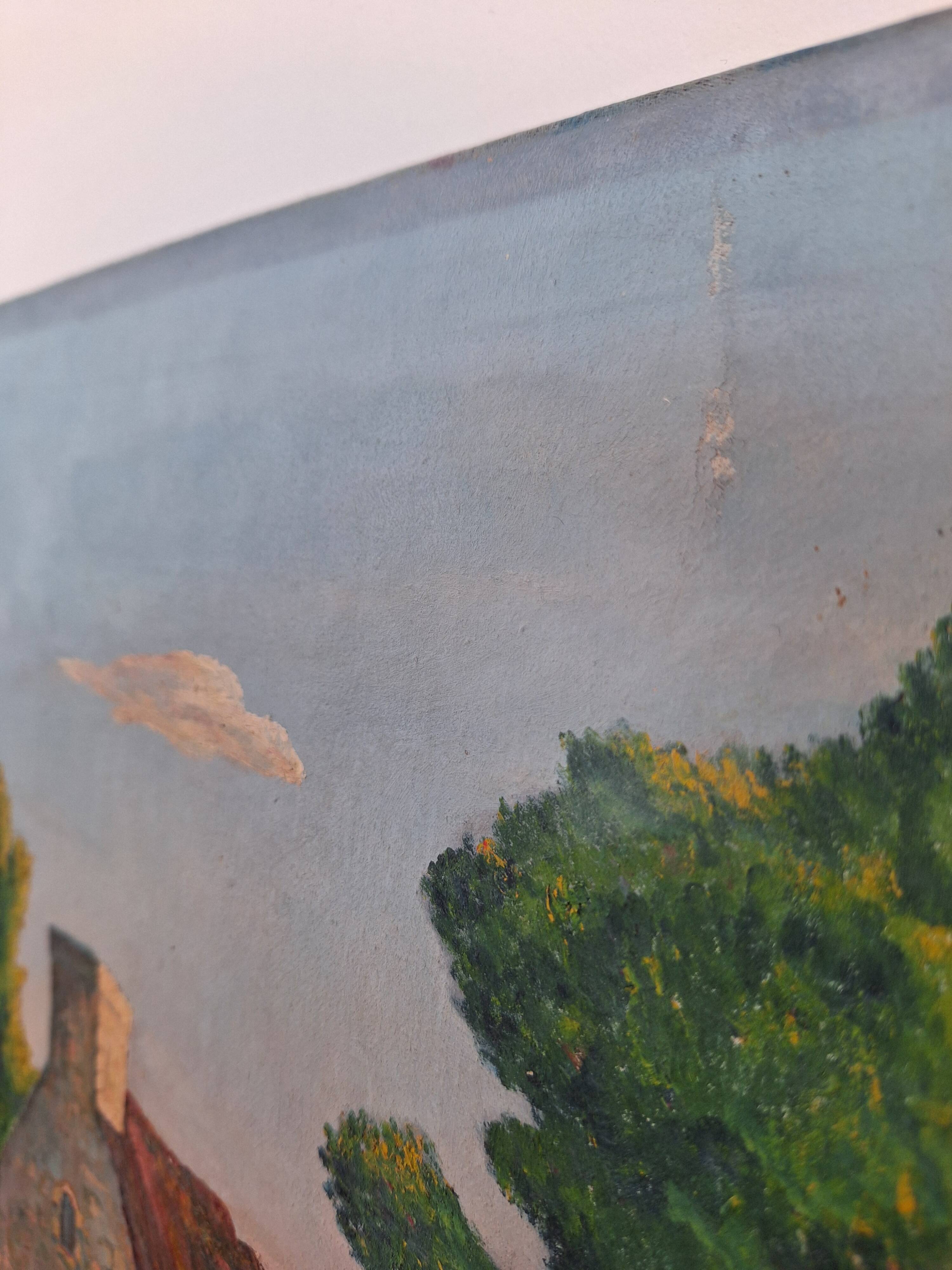 Old landscape painting