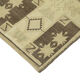 1970s handwoven wool anatolian beige carpet 138 cm x 224 cm