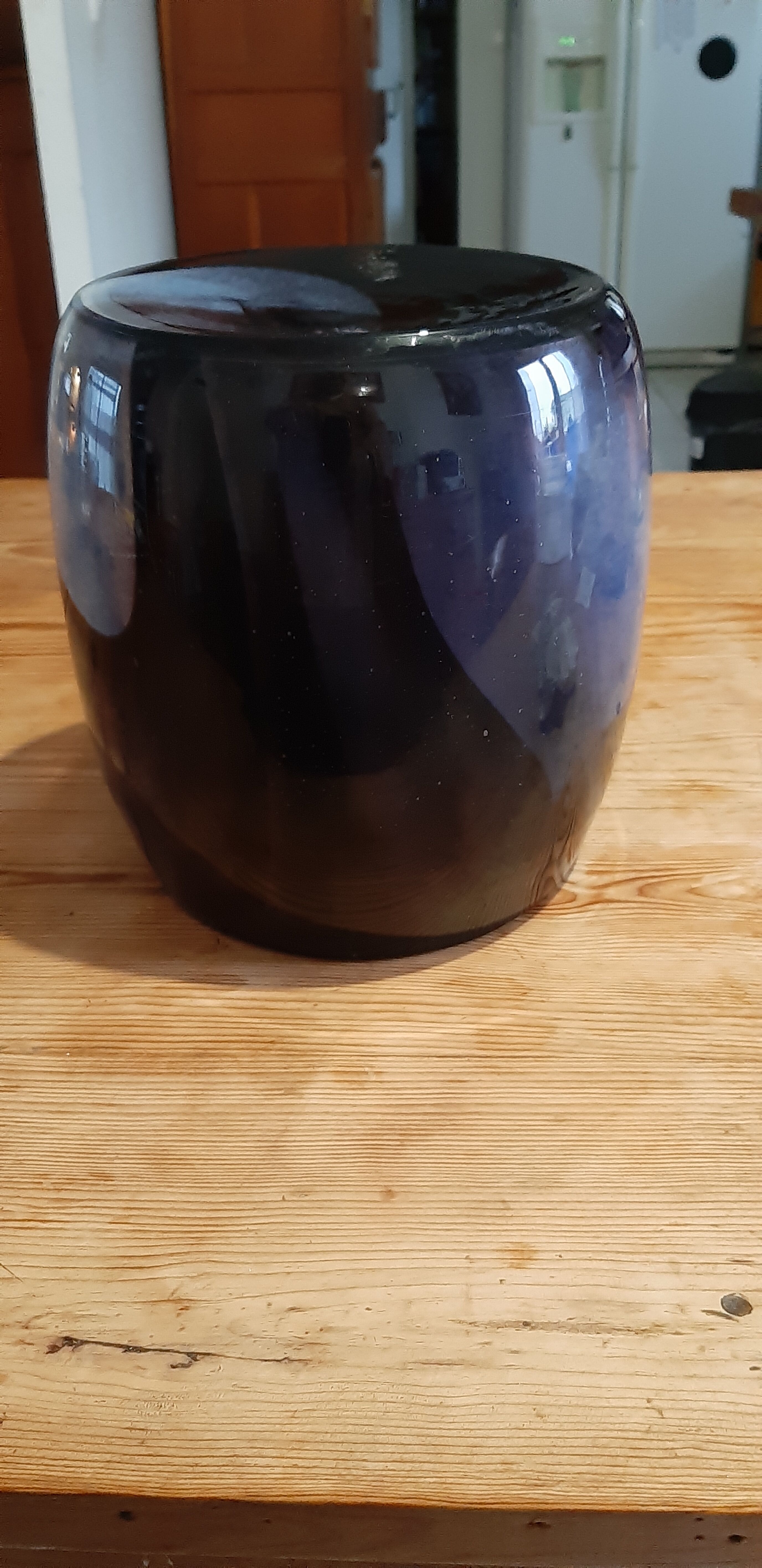 Vintage multilayer two-tone glass vase