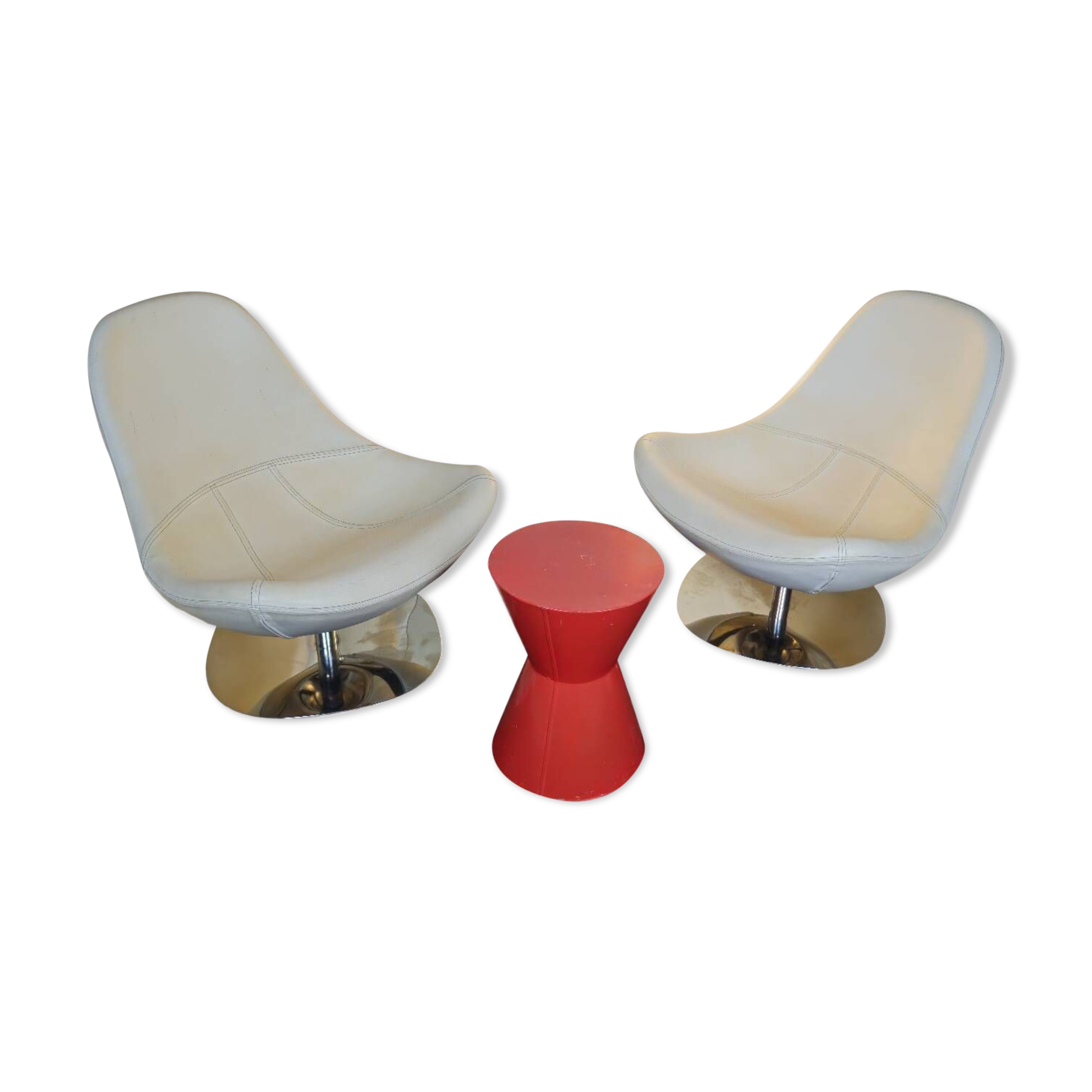 Ikea Tirup leather armchairs