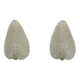 Pair of wall lamps by Ercole Barovier in Rugiadoso Murano glass, Italy 1950