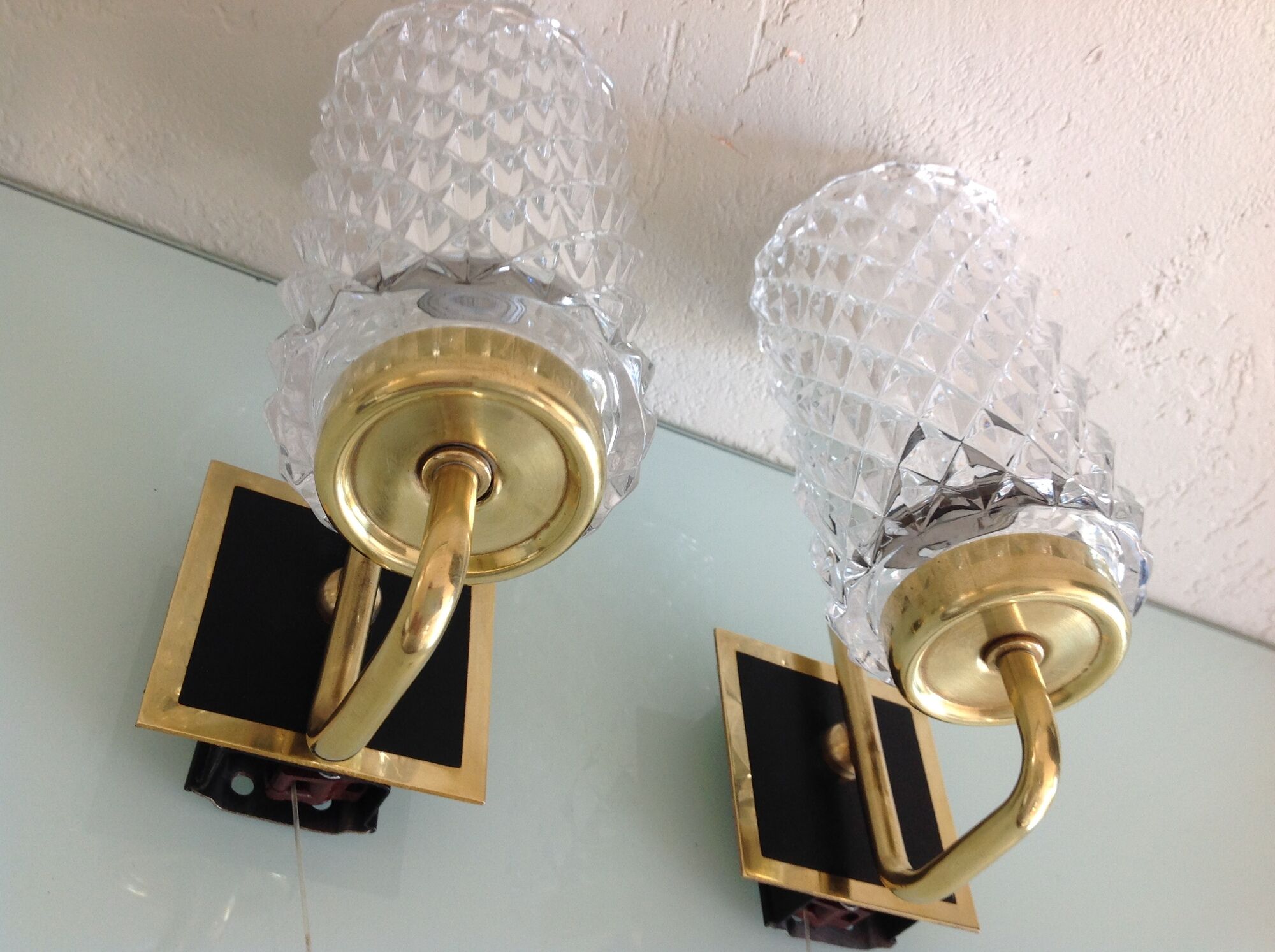 Pair of wall lights - 60s/70s