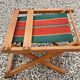 Folding chair of fisherman fabric bayadère
